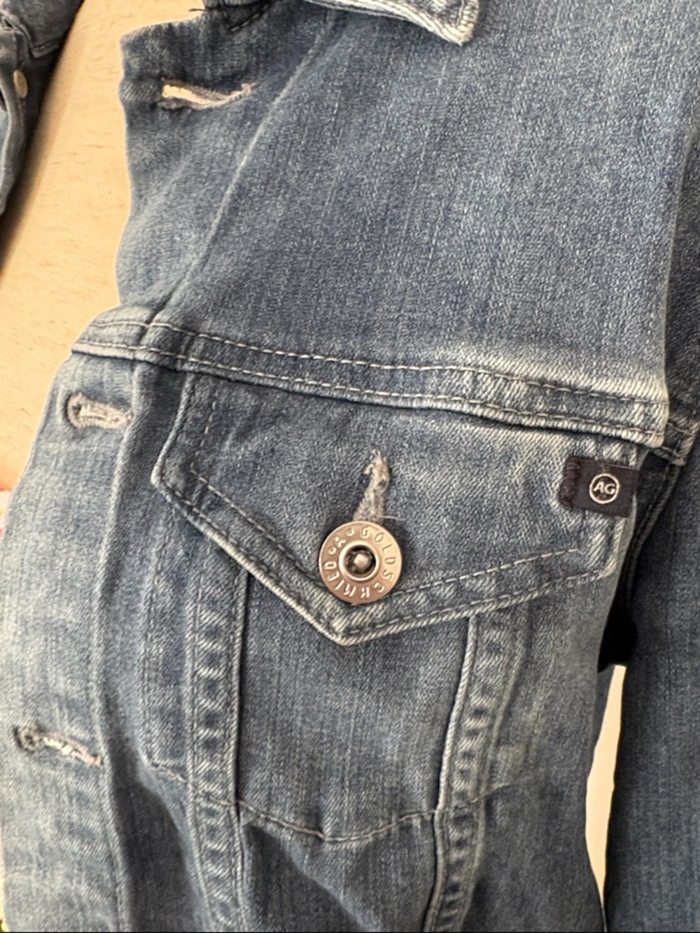 AG Adriano Goldschmied Denim Jean Jacket - Picture 7 of 12